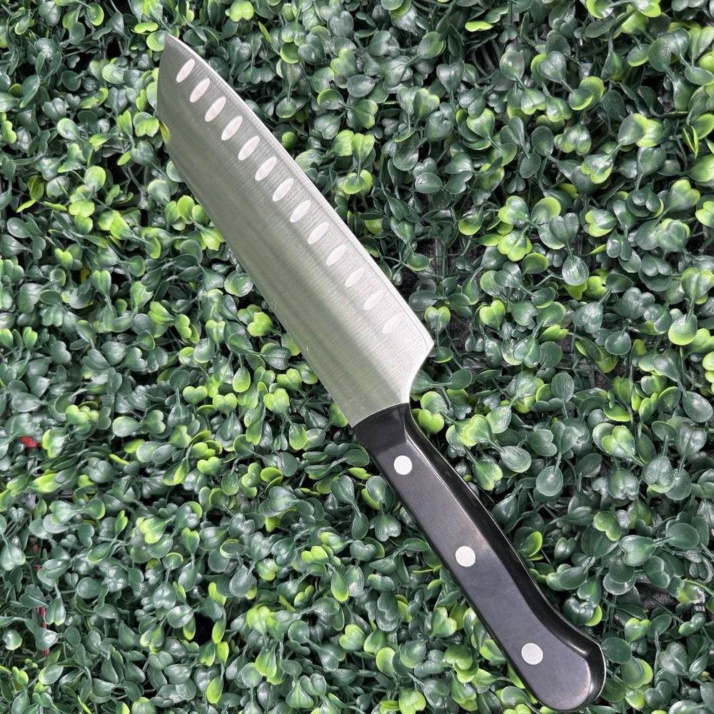 Henckels 7" Santoku Knife Solution Stainless Steel Black Handle‎ 17548-180 - Picture 3 of 7